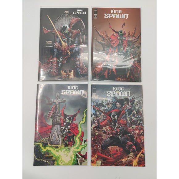 Image Comics Other - King Spawn 1 Image Comics 2021 Variant Cover Lot A B C E Todd McFarlane 4 Books